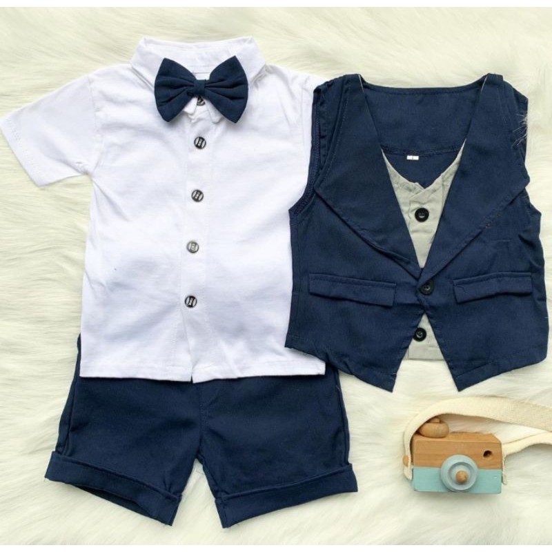 Setelan Baby tuxedo set untuk usia 2-4 tahun