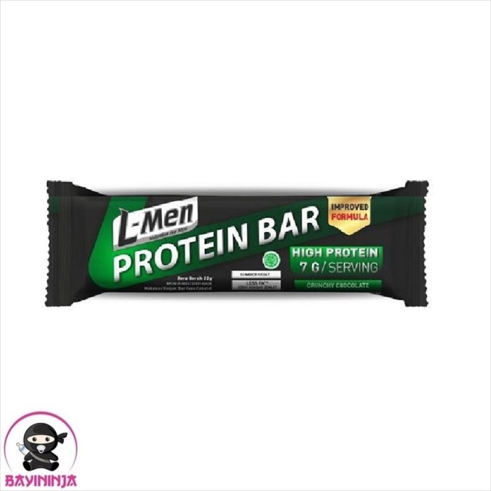 

LMEN L-MEN Protein Bar Nutrition For Men Crunchy Chocolate 22 g T-Ninjabayi 01