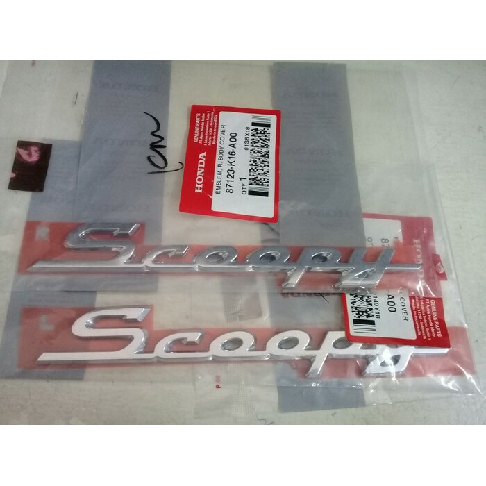 Update 2019 Emblem scoopy sepasang original Limited