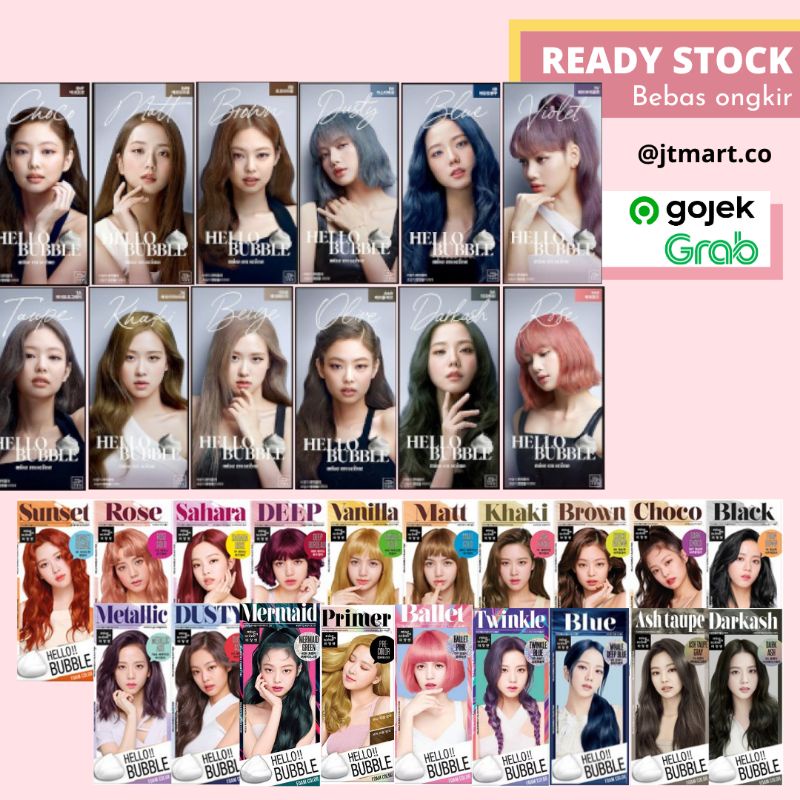 Jual MISE EN SCENE HELLO BUBBLE HAIR COLOR CAT RAMBUT KOREA READY STOCK