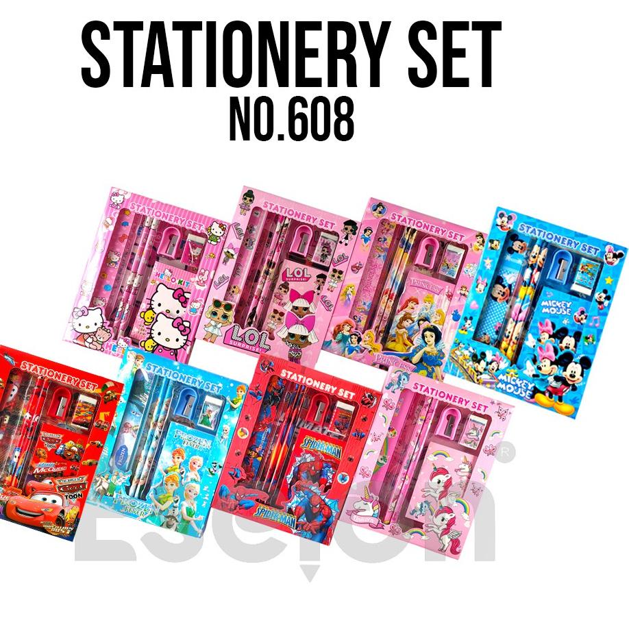 

Barang Impor  Paket alat tulis 6in1 NOTES / Alat tulis set karakter / Stationery set + NOTES 608 Diskon 2020