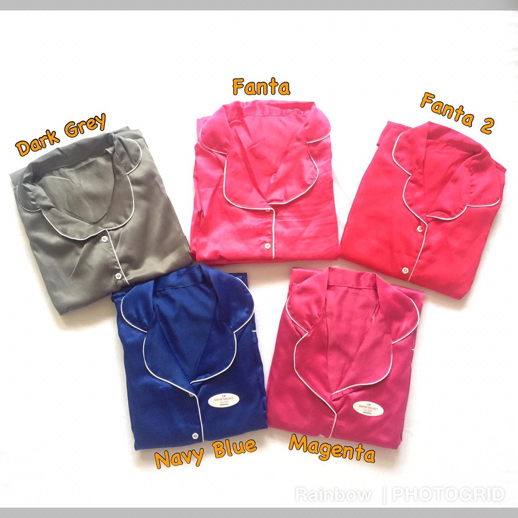 Piyama dewasa SATIN CP FIT TO XL / XXL / LENGAN PENDEK