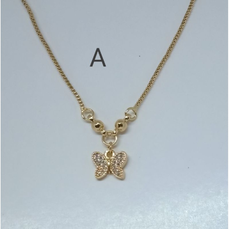 CC34. kalung xuping anak anak lapis emas dgn mata zircon 35