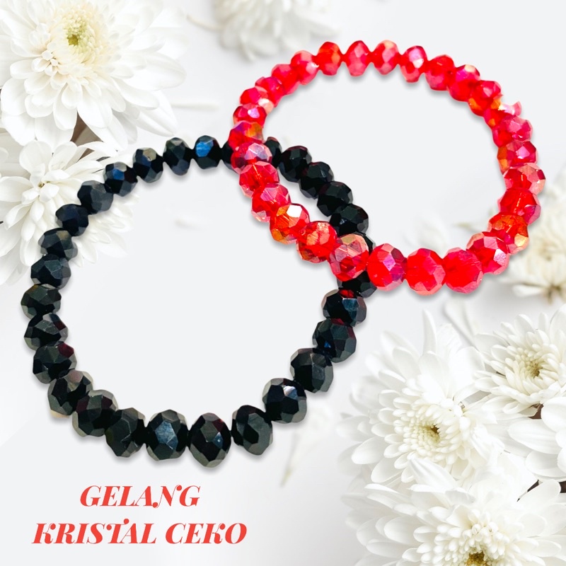 gelang tangan kristal polos