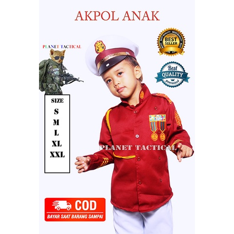 BAJU PROFESI ANAK AKPOL CILIK KOSTUM AKPOL ANAK GROSIR