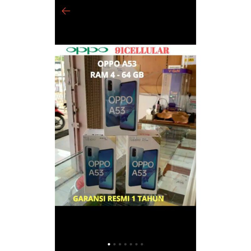 hp oppo a53 baru garansi resmi asal perodak bogor.