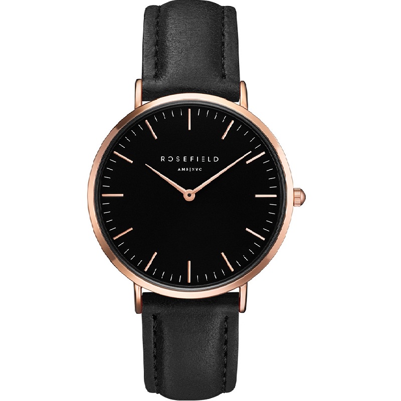 Rosefield Jam Tangan Wanita The Bowery Black RoseGold BBBR-B11