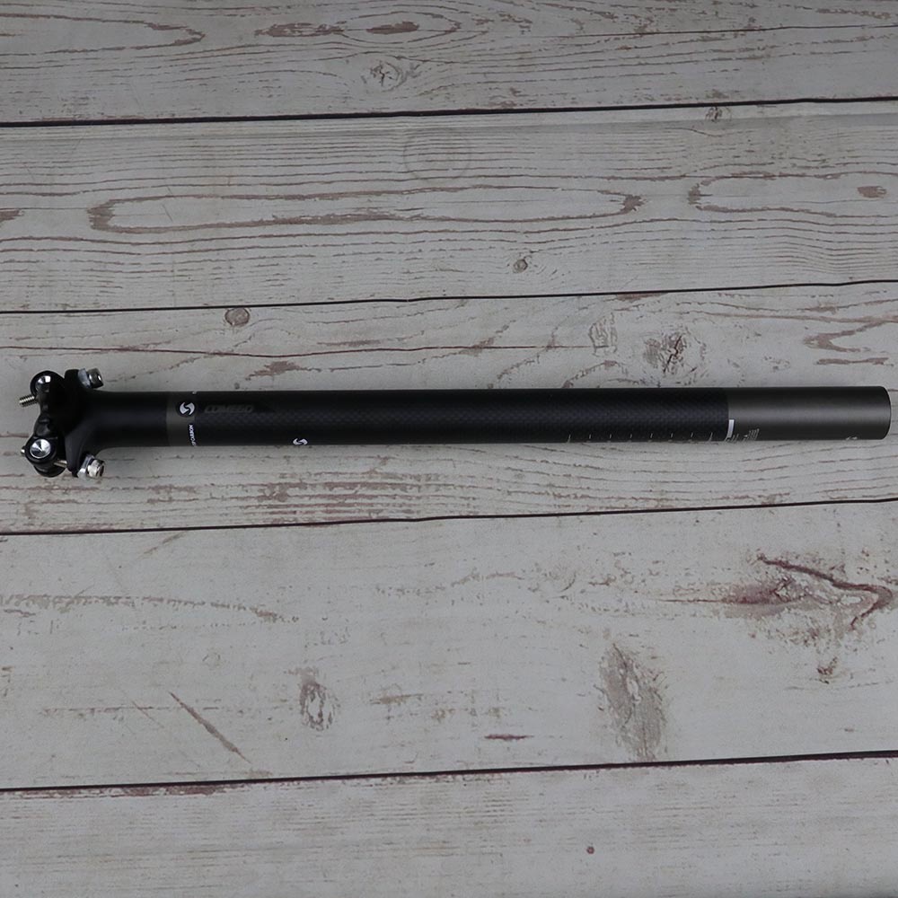 Seatpost Sepeda Carbon Fiber Superlight 27.2-400mm - HItam