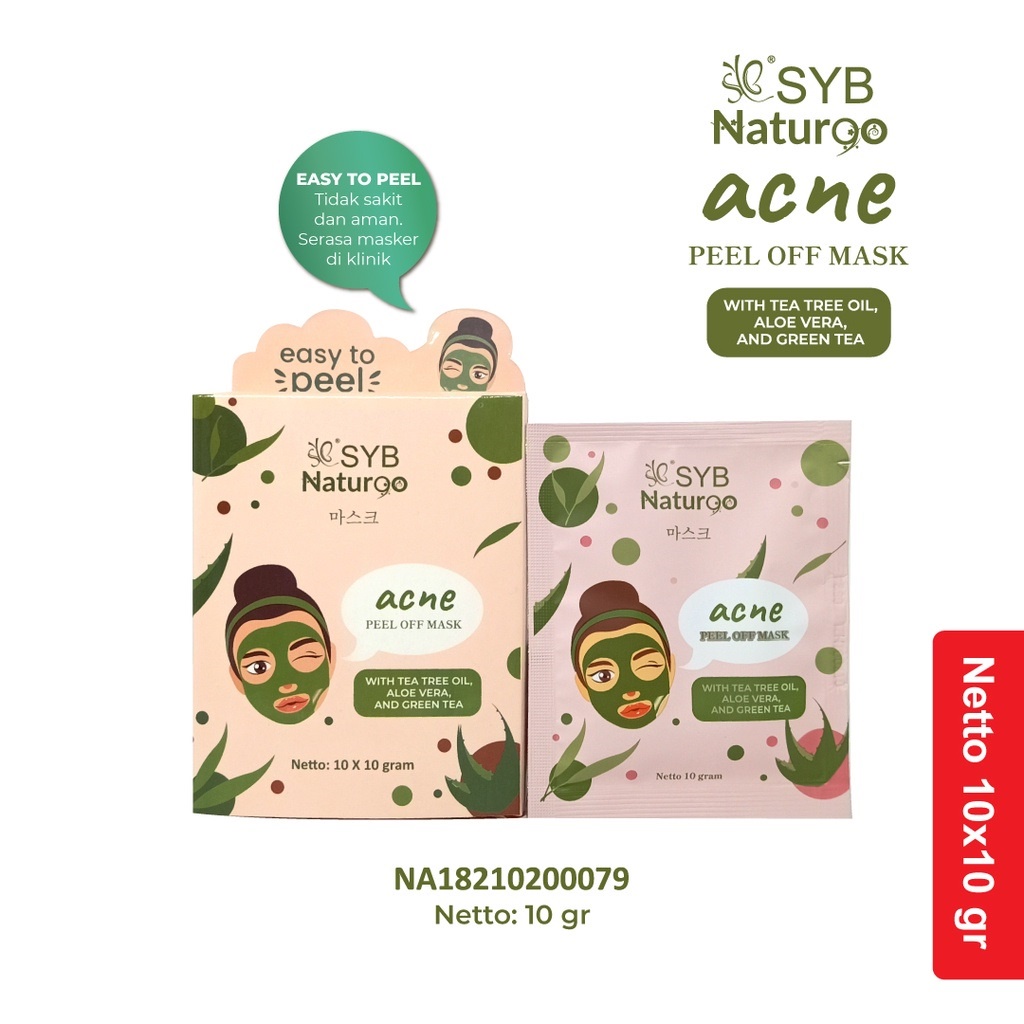 (BOX) SYB Natur90 Peel Off Mask | Masker Wajah Naturgo Peel Off BY AILIN