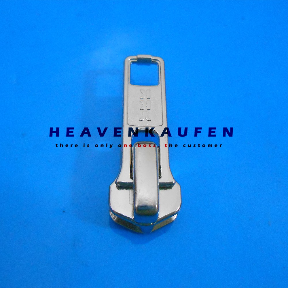Kepala Resleting/Kepala Zipper/Slider YKK Gigi Besi Nikel No 5