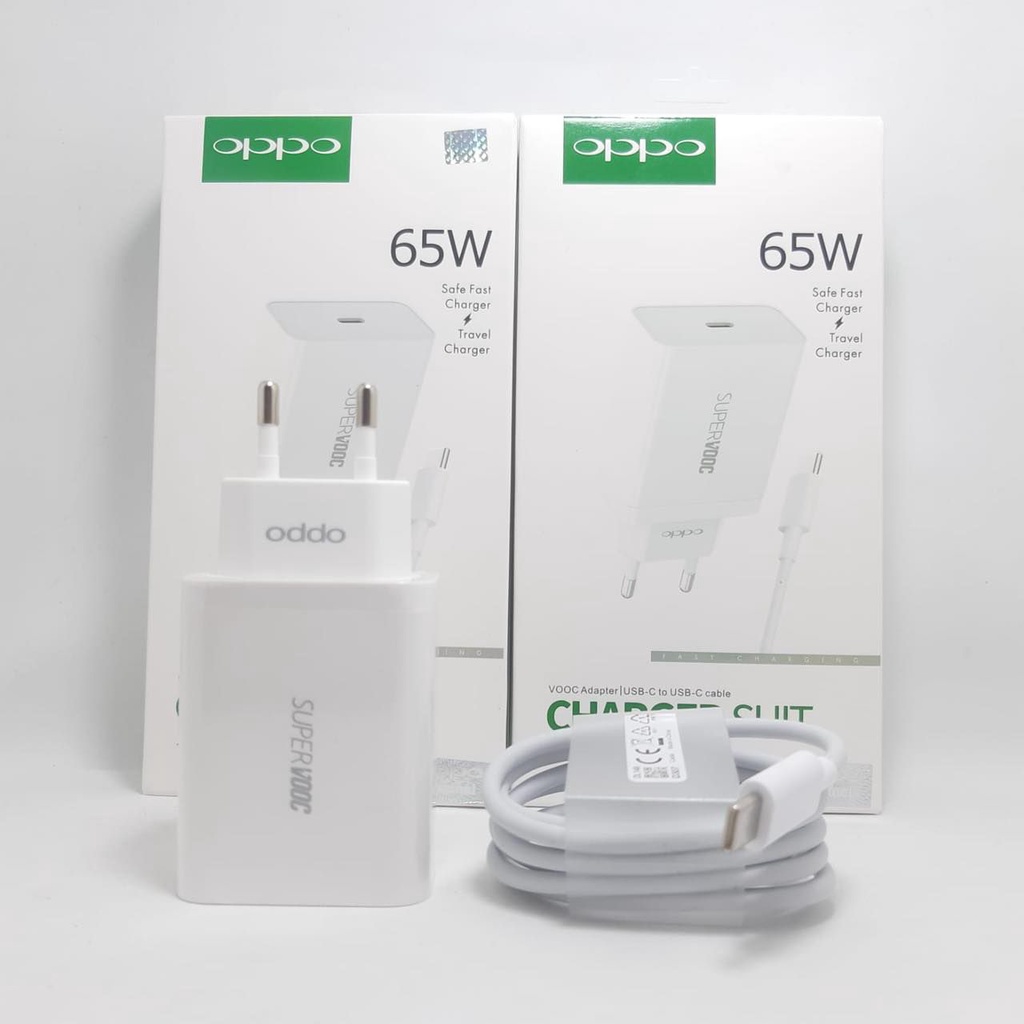 CHARGER OPPO SUPER VOOC GAN 65W TYPE C TO TYPE C ORI FAST CHARGING