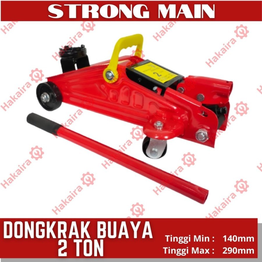 Dongkrak Buaya 2 Ton - STRONG MAIN - Merah