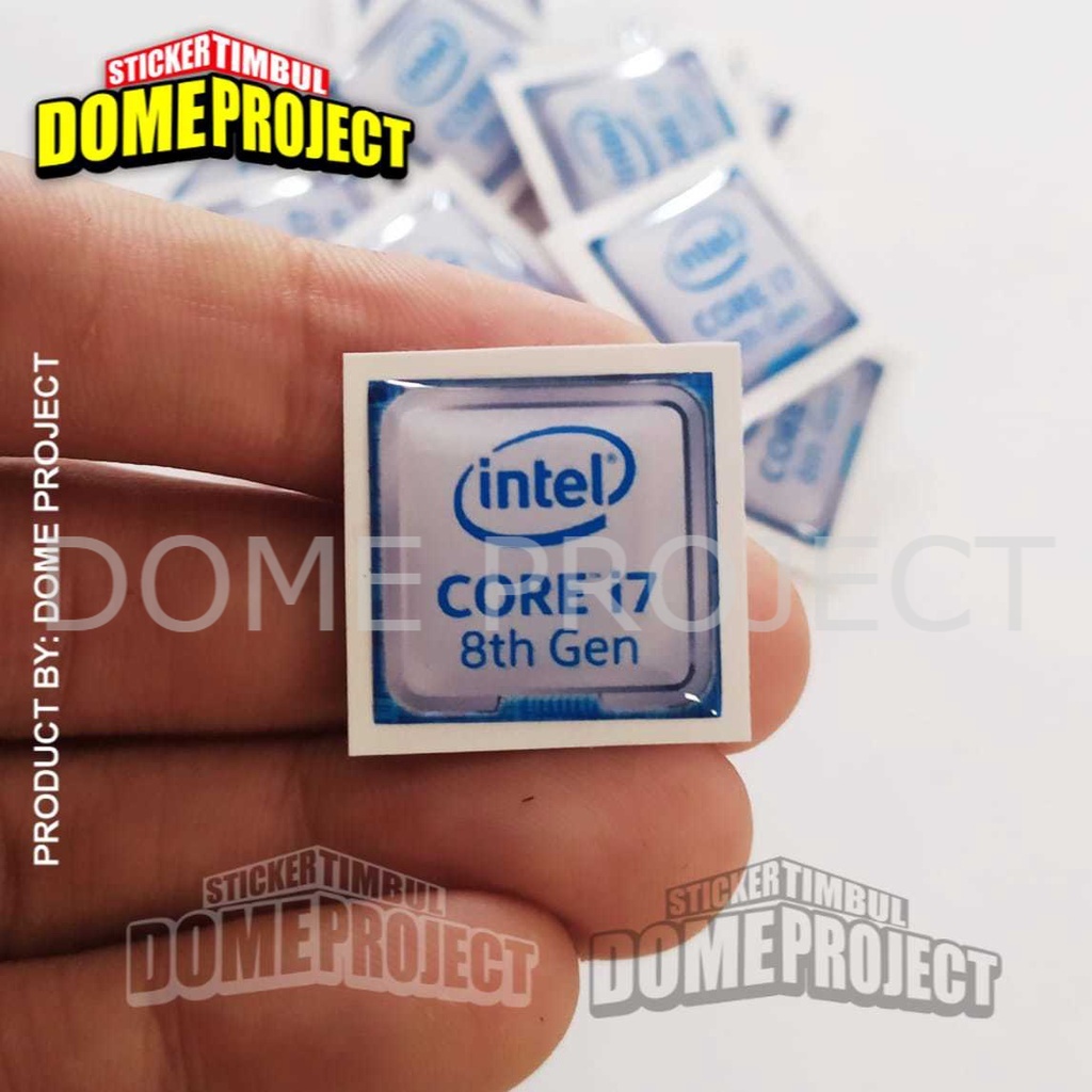 Stiker PC Timbul INTEL CORE i7 8th Gen