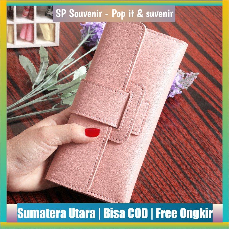 Dompet Panjang Wanita 6017 | Dompet Wanita Tri-Lipat