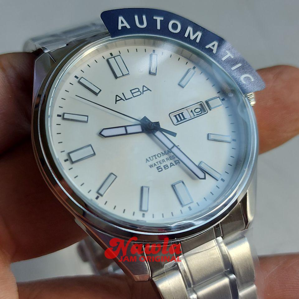 Alba Automatic AL4153X1 Analog Silver Dial - Jam Tangan Pria AL4153