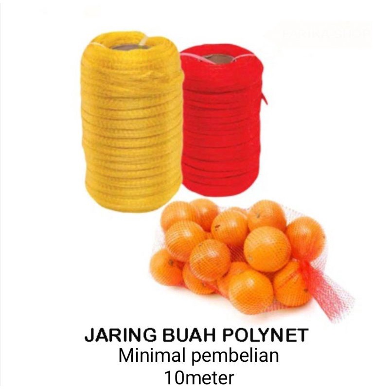 Jaring Buah Per 10 Meter / Polynet / Premium Best Quality / Jaring Polinet Rambang Buat Bungkus Buah &amp; Sayur