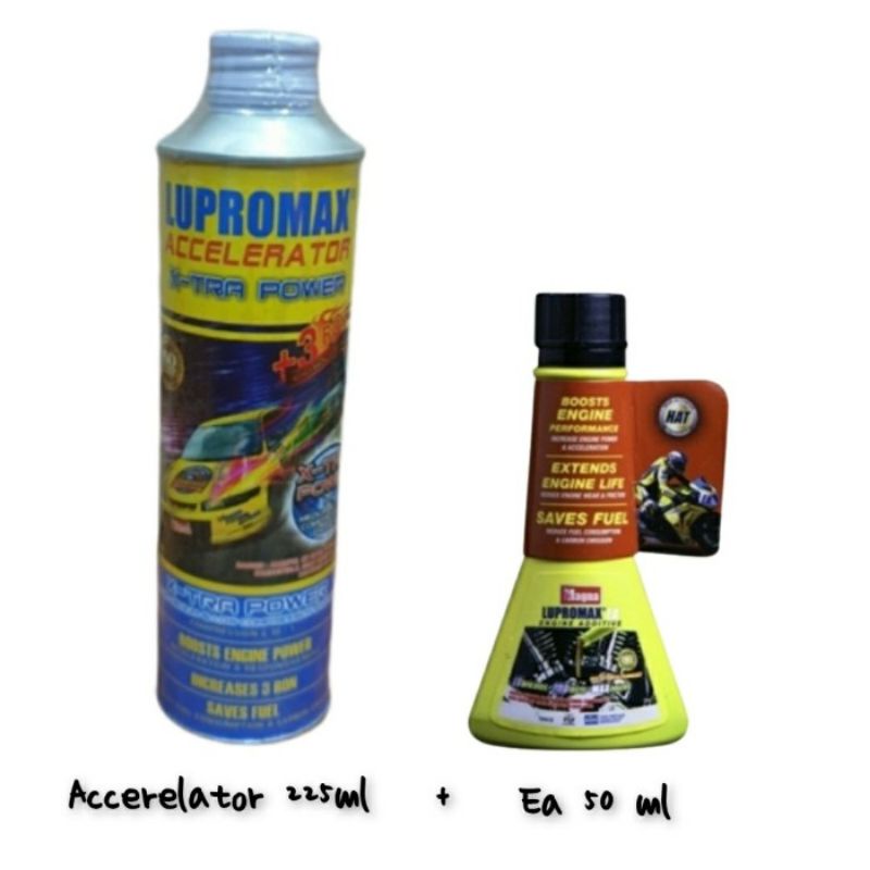 Paket Lupromax Accelerator 225 Ml + Lupromax Engine Additive 30 Ml