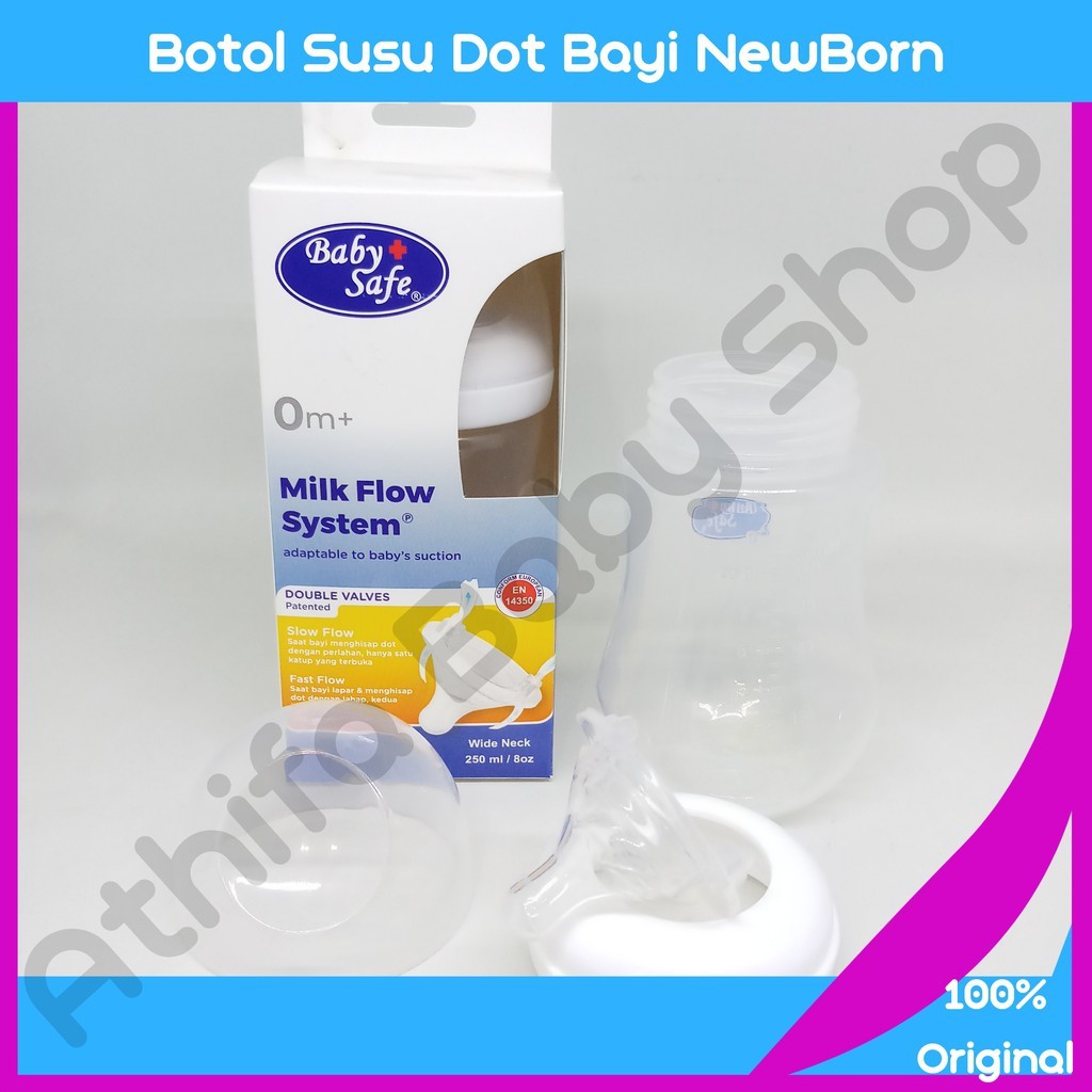 Botol susu Dot Bayi Botol ASI ASIP Bayi Baby Safe Feeding Bottle 250ml Karakter BPA FREE WN002