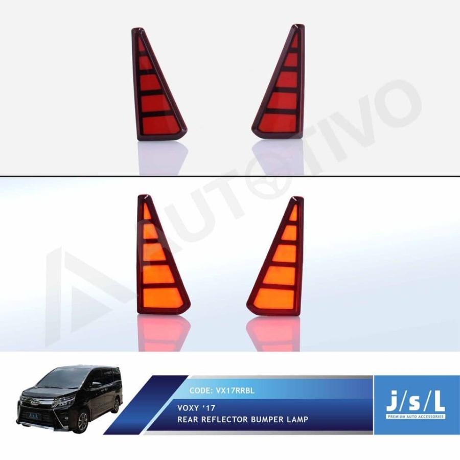 LED Reflektor Toyota Voxy Mata Kucing Rear Reflector Bumper Lamp