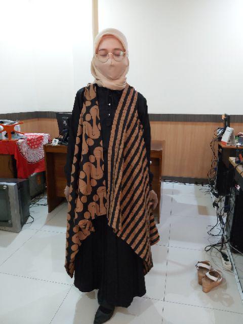Vest Shofia Sogan Batik Wanita Kekinian Modern Casual Seragam Kerja Murah