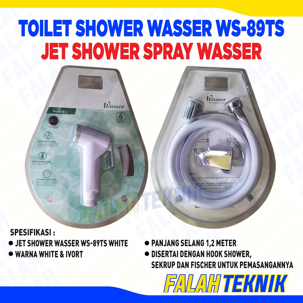 Kran WS/89TS WASSER designer toilet shower/jet shower/washer set