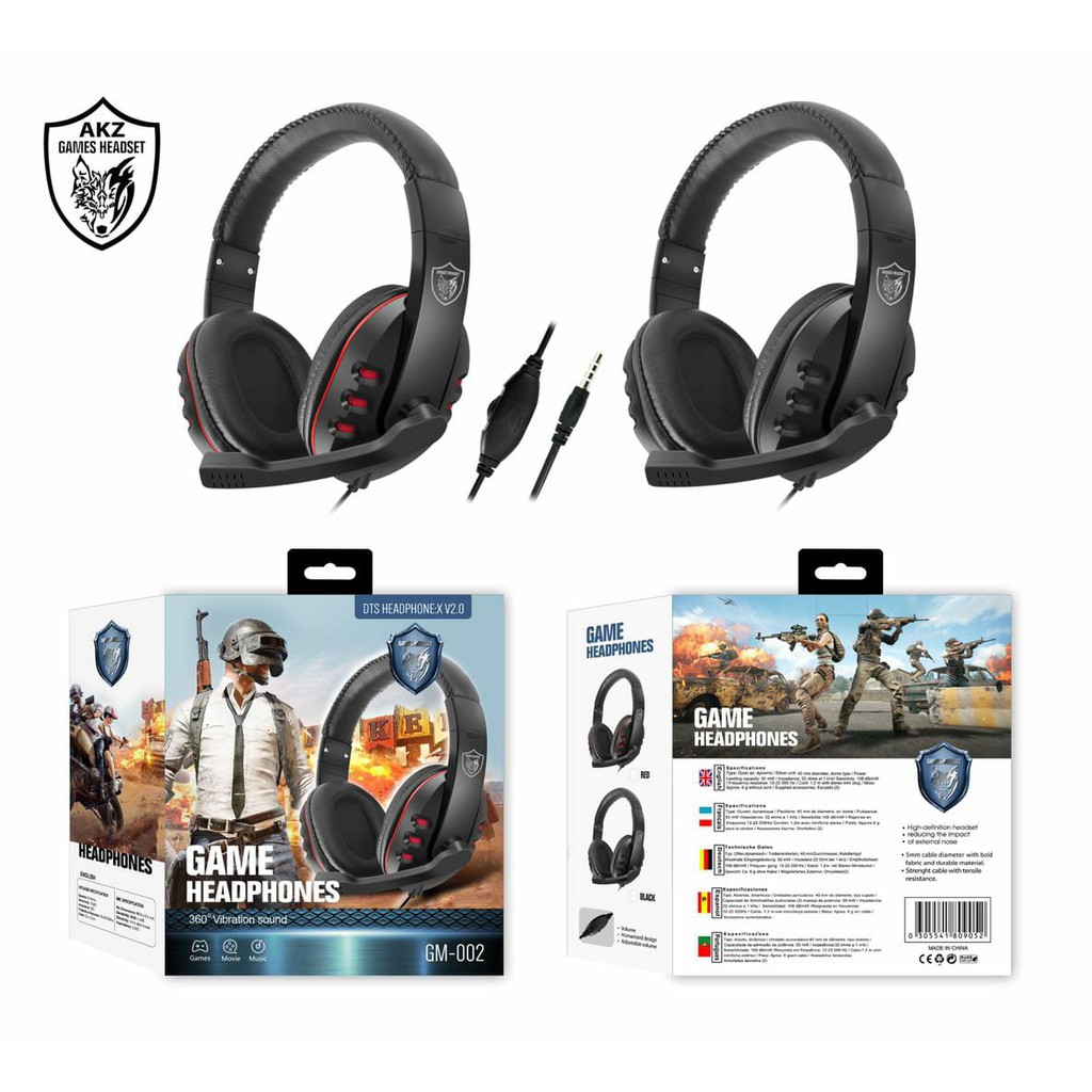 Headphone Gaming Headhset Gaming PUBG Mobil Legend Plus Mic &amp; Volume