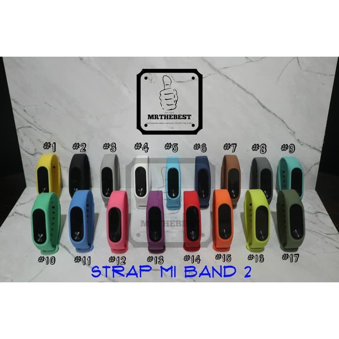 TALI XIAOMI MI BAND 2 SILICON JAM TANGAN ORIGINAL