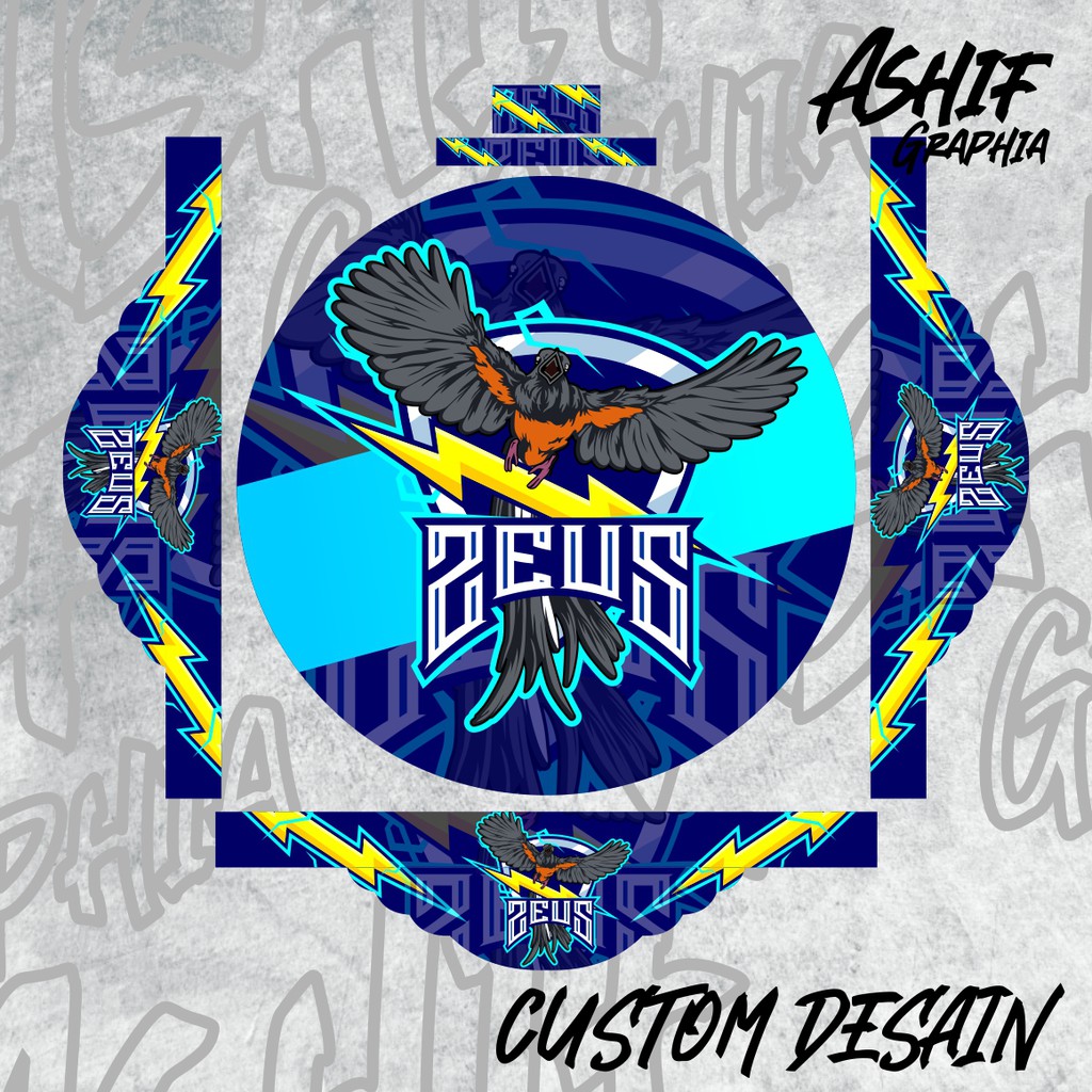 DECAL SANGKAR MURAI TEBOK CUSTOM NO. 1, 2, 3 TERBARU