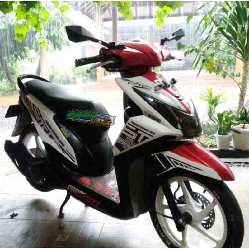 STRIPING BEAT FI LAMA LIVERY BUS SUDIRO TUNGGA JAYA (STJ) TRANSPARAN