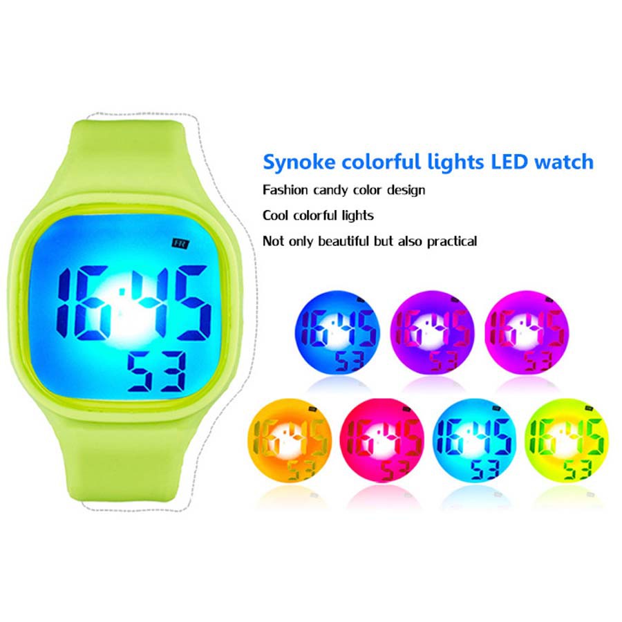 Synoke 66896 Jam Tangan Anak Anak dan Remaja Anti Air Digital - Sport Fashion - Watches for Kids