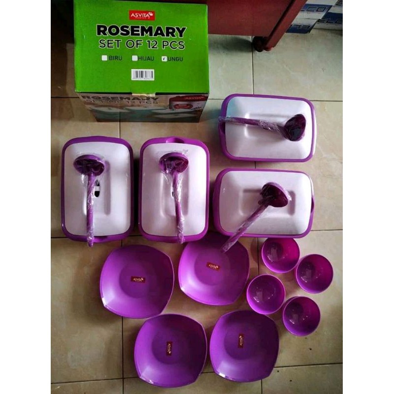 Asvita Rosemary 12pcs set of 12 Wadah saji