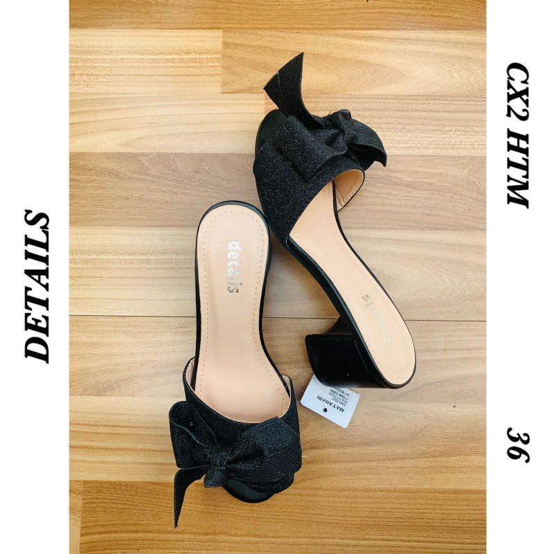 Details Cx2 Hitam Pita only size 36