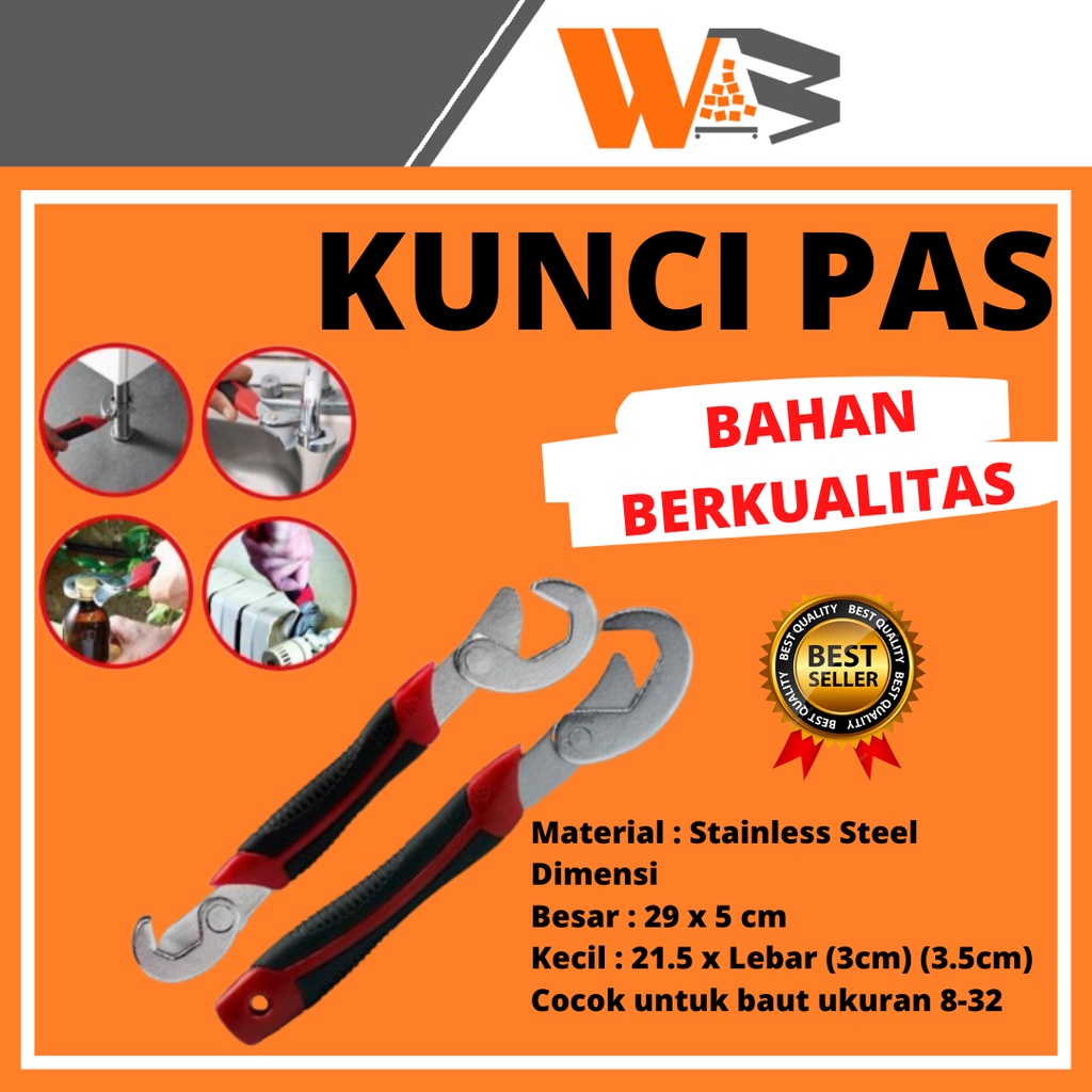 COD Multifunction Magic Wrench / Kunci Pas / Kunci Pas Multifungsi Portable