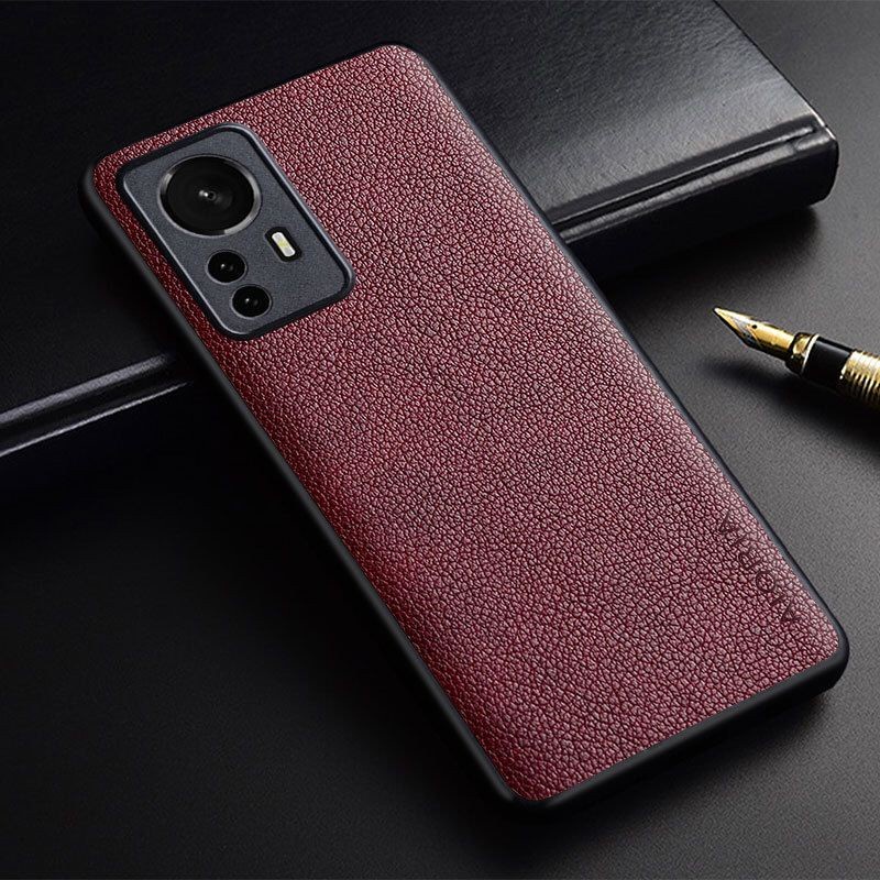 XIAOMI 12 / XIAOMI 12 LITE / XIAOMI 12 PRO COVER CASE PREMIUM LEATHER CASE AIORIA LEATHER SILICONE SOSTCASE - XIAOMI 12PRO BLACK