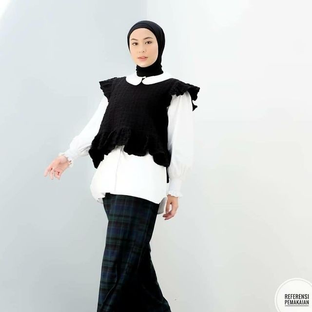 KUSUKA BLOUSE 2IN1 Blouse Wanita Blouse Wanita kekinian Atasan Wanita Modern Terbaru 2021 Baju Blous
