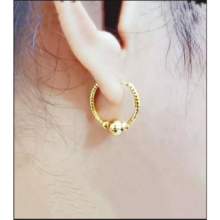 Anting cantik pentol gifsi murah meriah