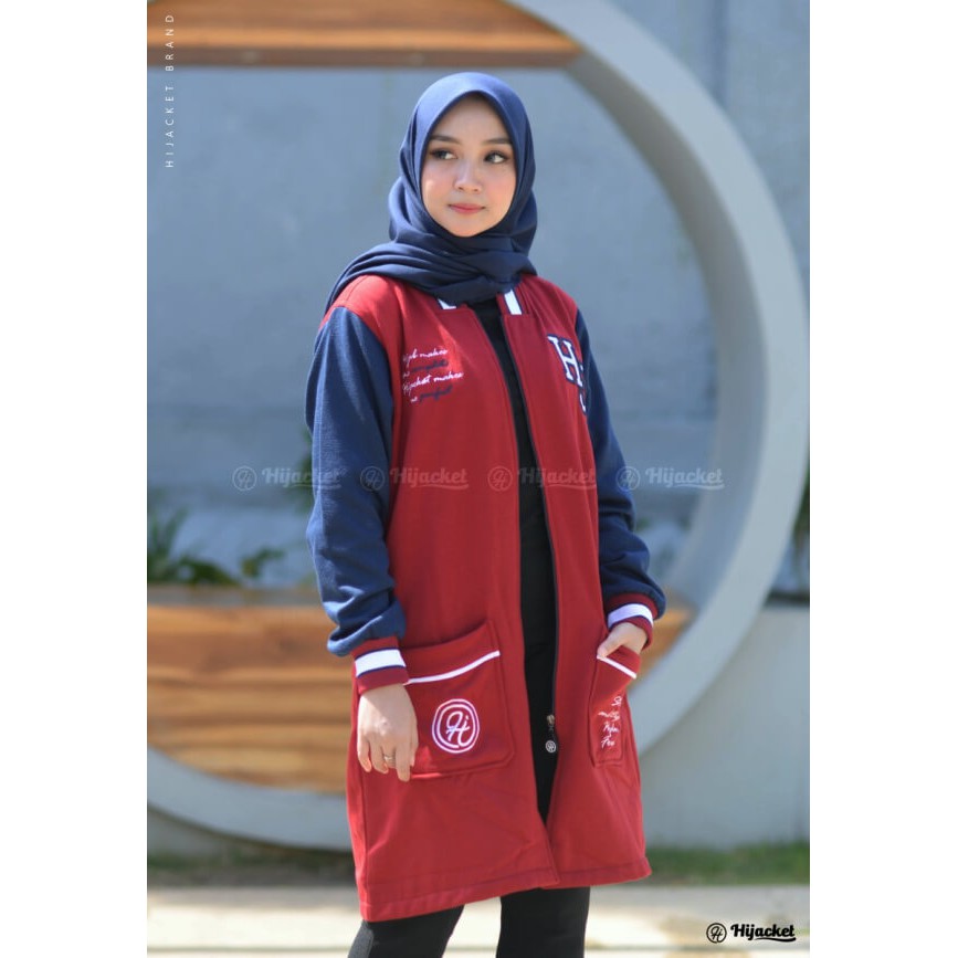 JAKET WANITA PANJANG SYAR'I MUSLIMAH HIJACKET QADIRA