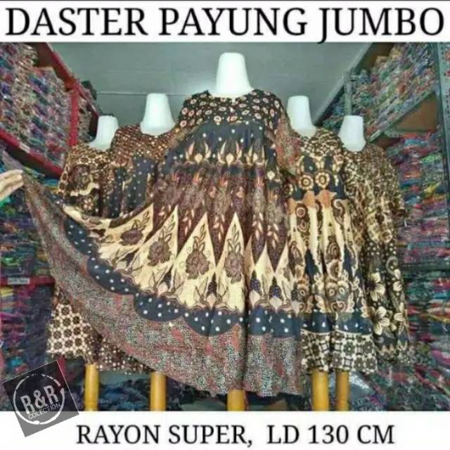 Daster Payung Jumbo BATIK SOGAN LD 120 / Daster Busui Bumil Murah Viral-4