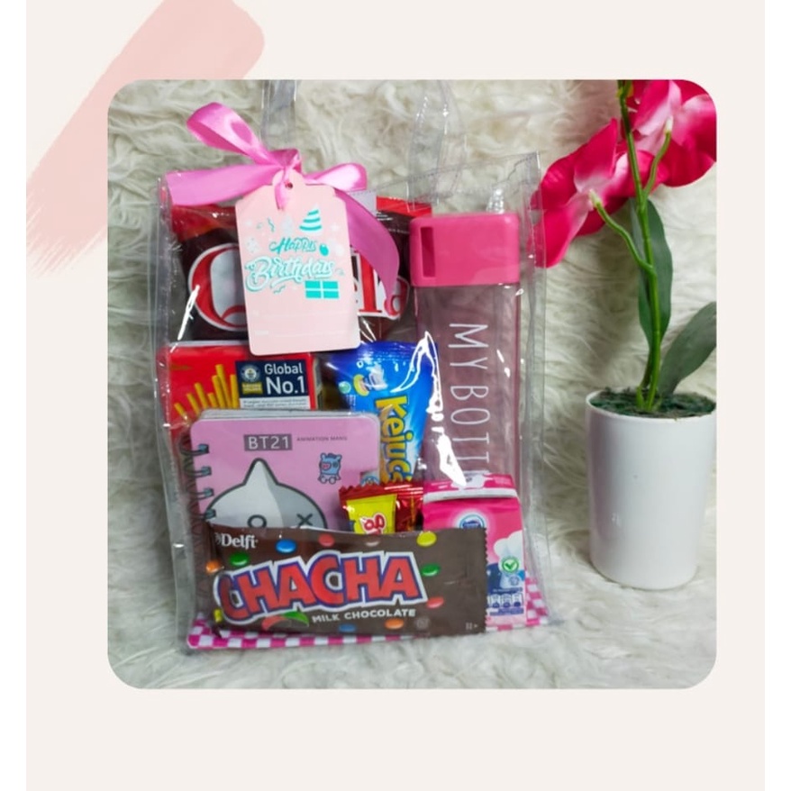

Hampers snack tas transparan/Birthday/graduation/Sovenir