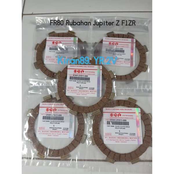 plat kopling fr 80 fr80 rubahan jupiter z vega f1zr