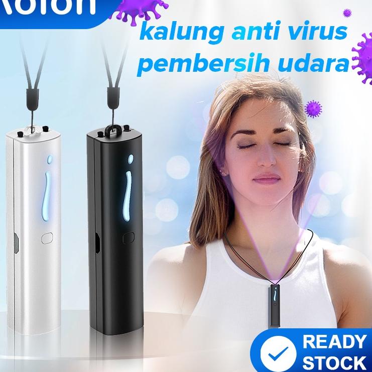 Terbaik.. Aolon F6 Wearable Portable Pensonal Mini Air Purifier Kalung Ion Negatif USB Air Penjernih