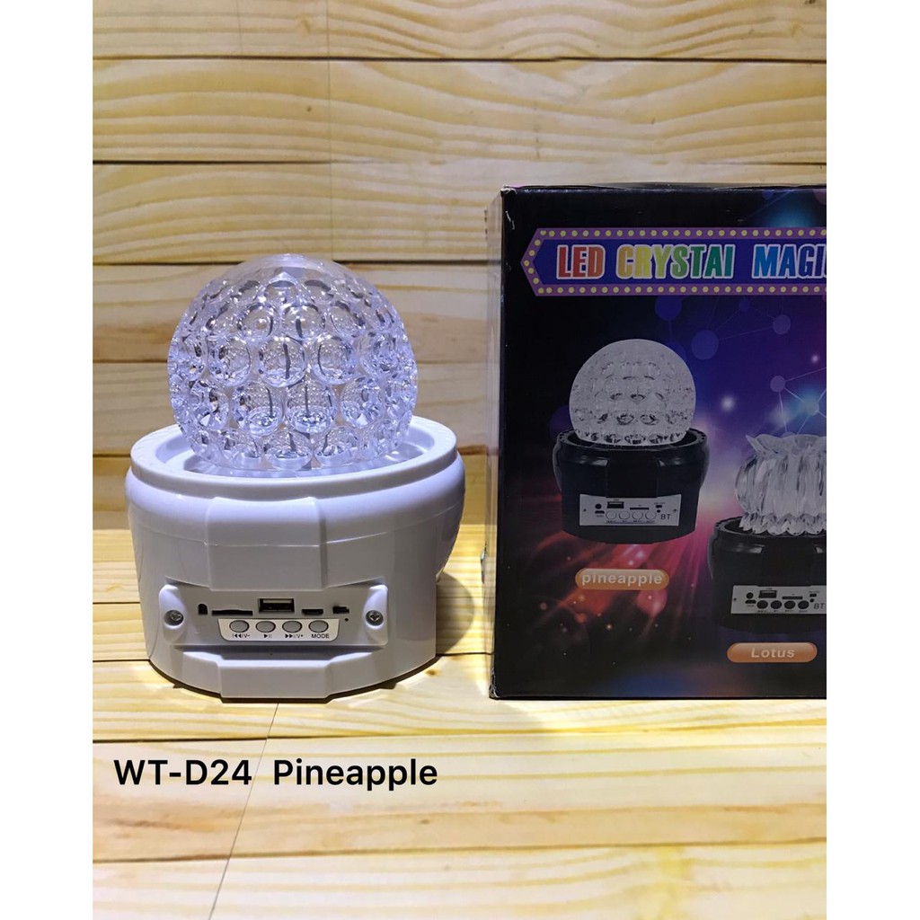 Speaker Bluetooth WT-24 Lampu Disco Kelap Kelip