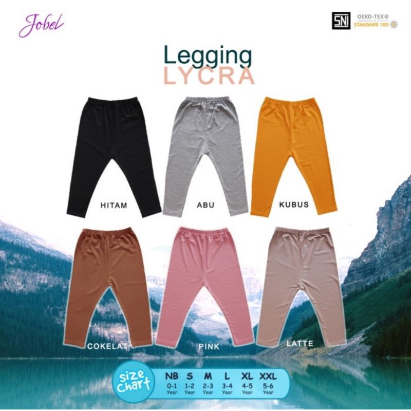 Jobel Legging Lycra Anak Perempuan 0-5 Tahun - Celana Panjang Anak Perempuan