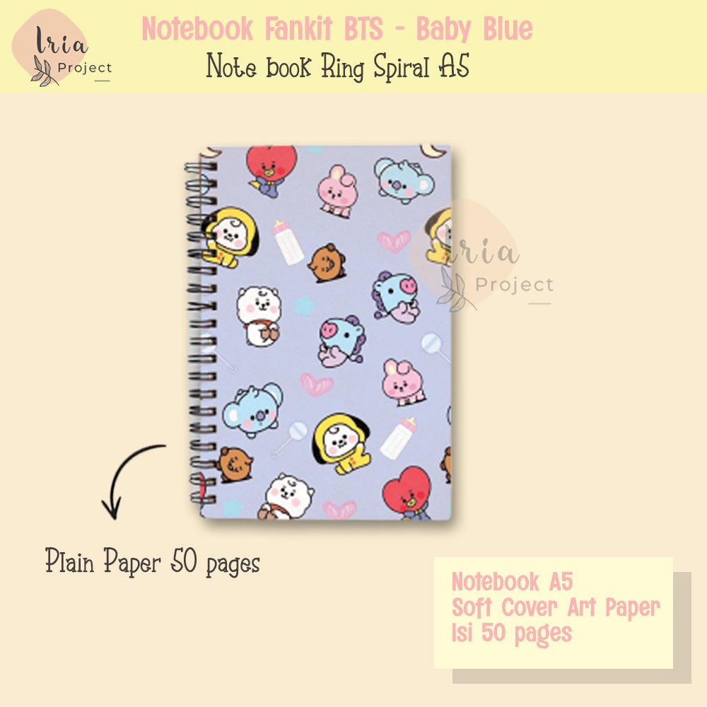

Merchandise Fankit Notebook BTS Baby - Baby Blue