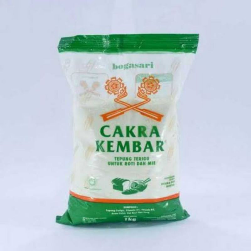 

Bogasari Tepung Terigu Cakra kembar eco 1kg