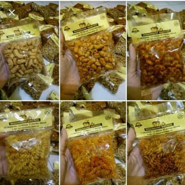 

Makaroni bantet dan kriwil enak,pedas,gurih, ada 3 varian rasa pedas,extra pedas dan original.