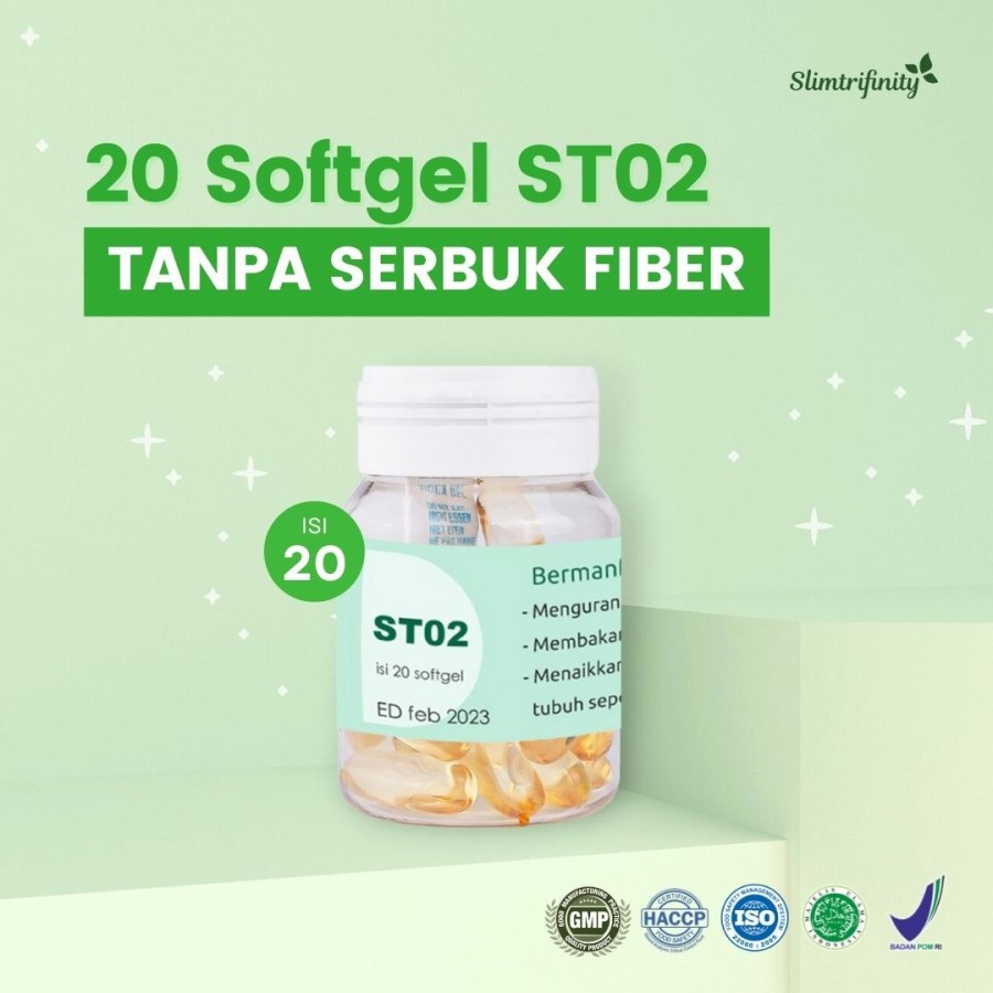 Softgell slim trifinity st02 pembakar lemak Surabaya