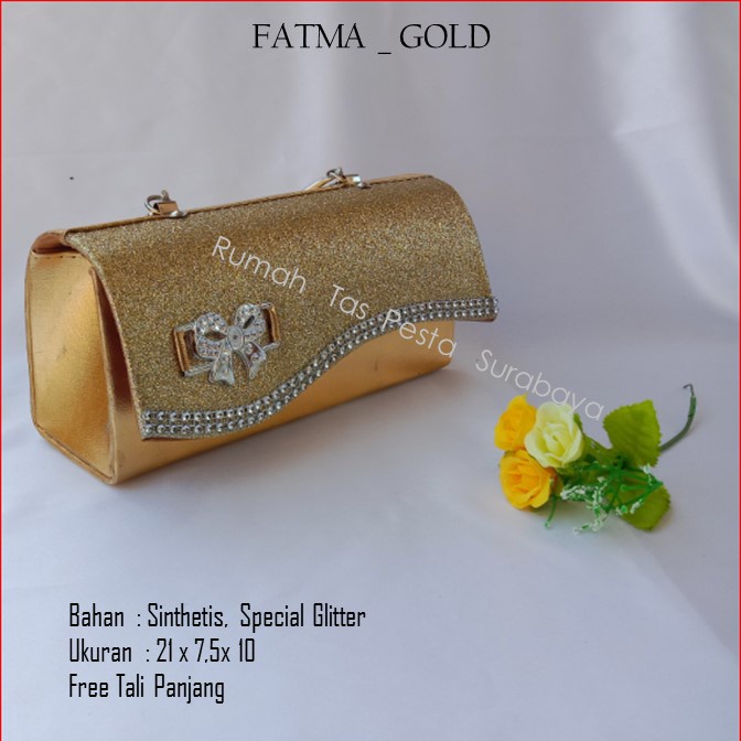 Tas Clutch,Tas Seserahan,Tas Souvenir,FATMA _ GOLD