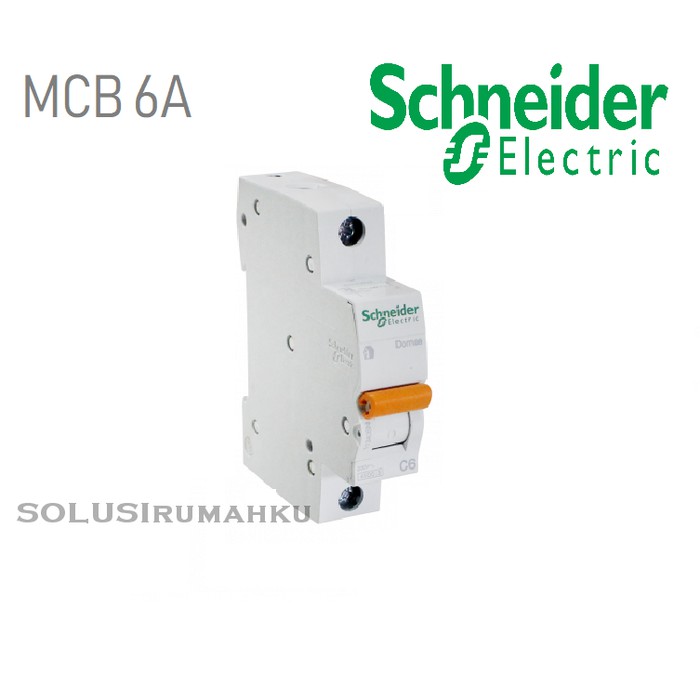 MCB SCHNEIDER 6A SNI SIKRING 6 AMPERE 1300 WATT MERLIN GERIN