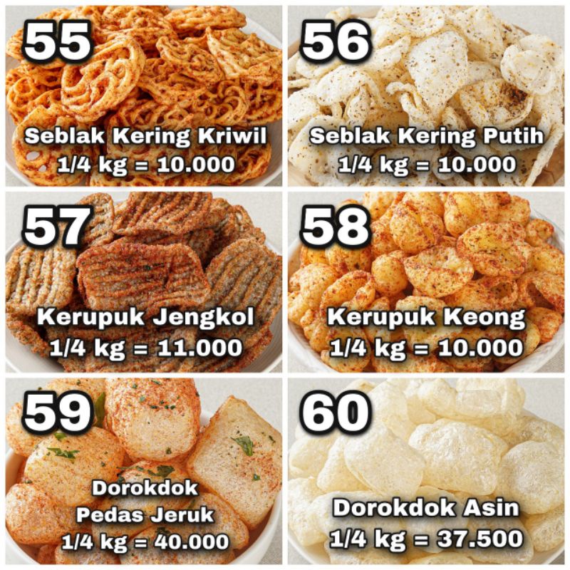 

Kerupuk seblak Pedas Maknyos berat 250 gram bisa COD